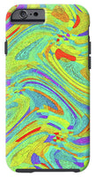 Wavy Bright Colors Abstract - Phone Case