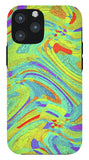 Wavy Bright Colors Abstract - Phone Case