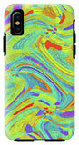 Wavy Bright Colors Abstract - Phone Case