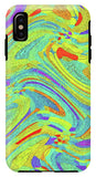 Wavy Bright Colors Abstract - Phone Case
