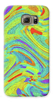 Wavy Bright Colors Abstract - Phone Case