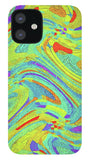 Wavy Bright Colors Abstract - Phone Case