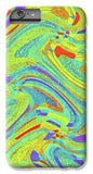 Wavy Bright Colors Abstract - Phone Case