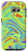 Wavy Bright Colors Abstract - Phone Case