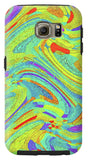 Wavy Bright Colors Abstract - Phone Case