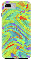 Wavy Bright Colors Abstract - Phone Case
