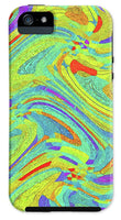Wavy Bright Colors Abstract - Phone Case