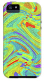 Wavy Bright Colors Abstract - Phone Case