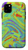 Wavy Bright Colors Abstract - Phone Case