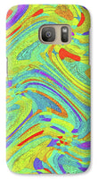 Wavy Bright Colors Abstract - Phone Case