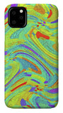 Wavy Bright Colors Abstract - Phone Case