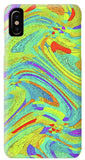 Wavy Bright Colors Abstract - Phone Case