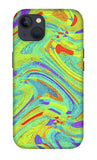 Wavy Bright Colors Abstract - Phone Case