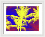 Yellow Palm Trees - Framed Print